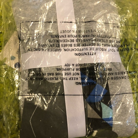 Indigo Kids Bear Pajama Set - Gray and Blue - nwt - Picture 4 of 5